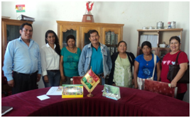 Lideresas visitando el concejo  municipal y departamento de Género y Desarrollo Productivo del  municipio Villa Vaca Guzmán.  